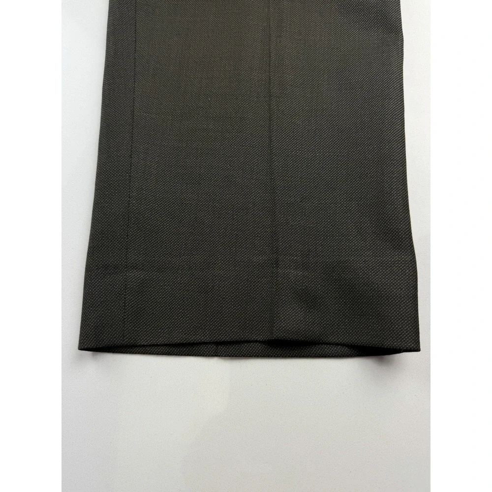 Luciano Natazzi Pure Wool Dress Pants Men's Size 40 Dark Green Made In‎ Italy